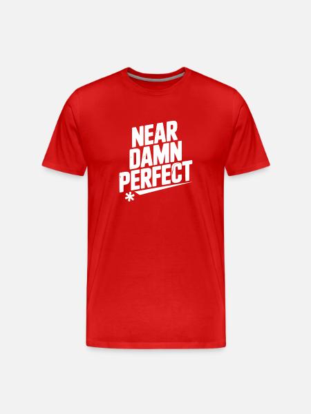 Near Damn Perfect - Men's Premium Organic T-Shirt - red