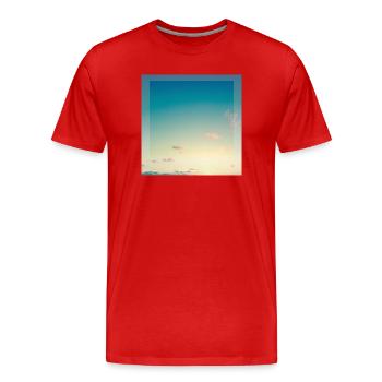 Ciel - T-shirt bio Premium Homme - rouge - Devant - Damien (186cm)