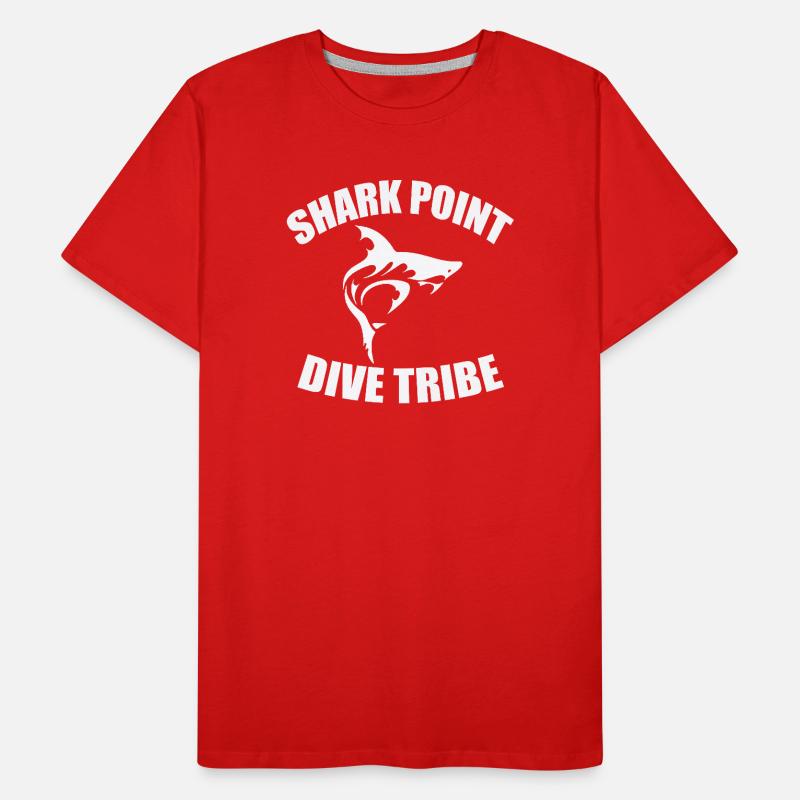 SHARK POINT DIVE TRIBE Men's Premium Organic T-Shirt