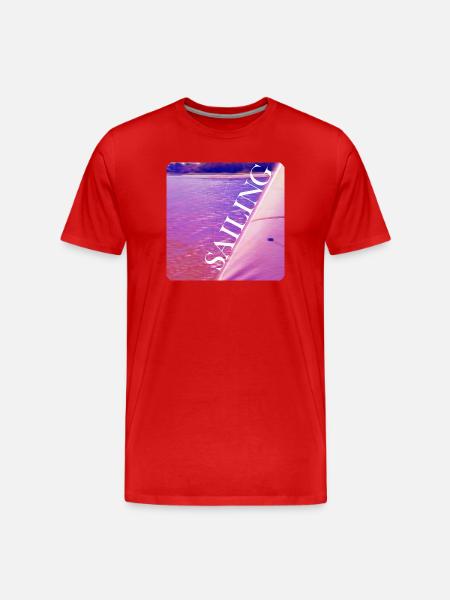 Sail - Men's Premium Organic T-Shirt - red