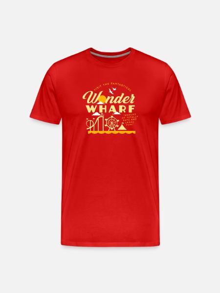 Wander Wharf Fantastical Seas - Men's Premium Organic T-Shirt - red
