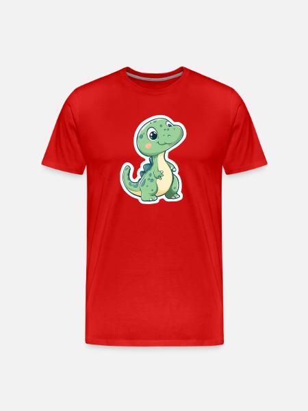 Dinosaure - T-shirt bio Premium Homme - rouge