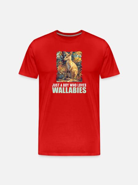 Wallabies Wallaby - T-shirt bio Premium Homme - rouge