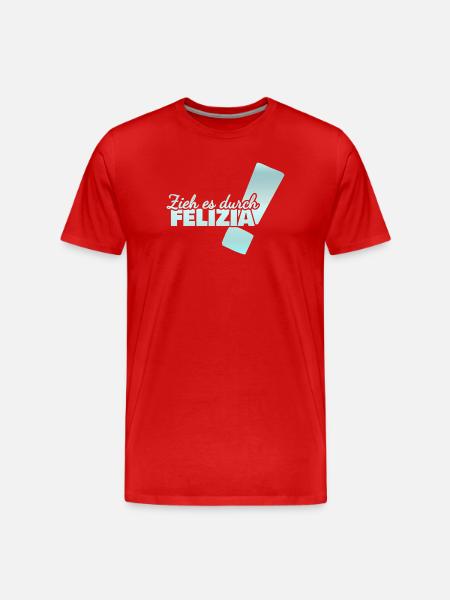 First name Felizia - Men's Premium Organic T-Shirt - red