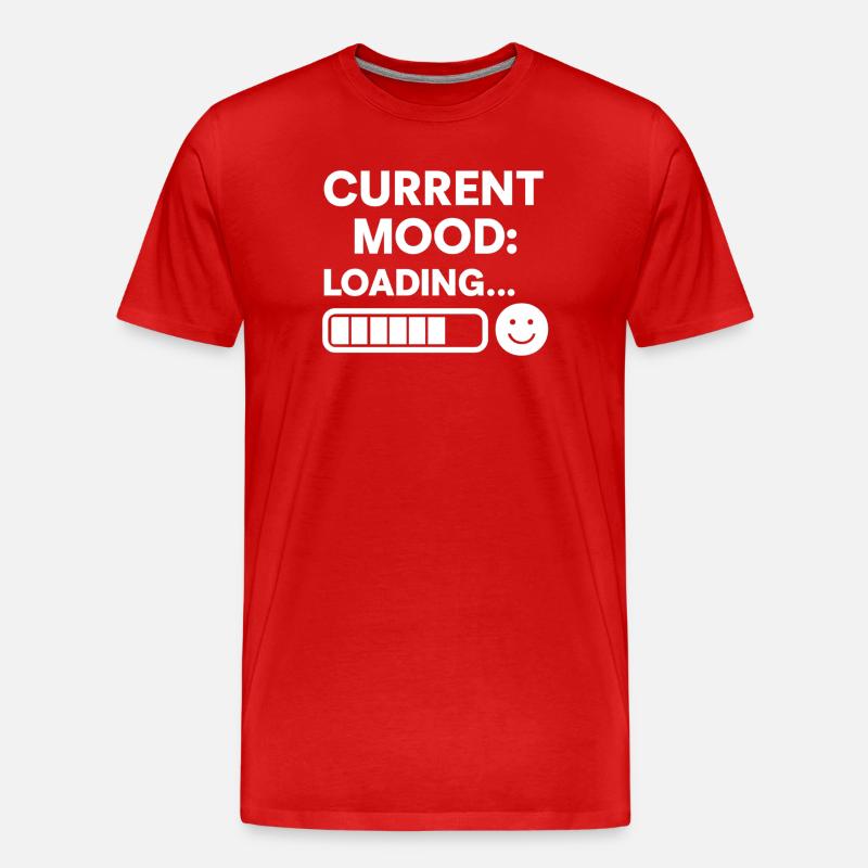 Current Mood Loading - Men's Premium Organic T-Shirt - red
