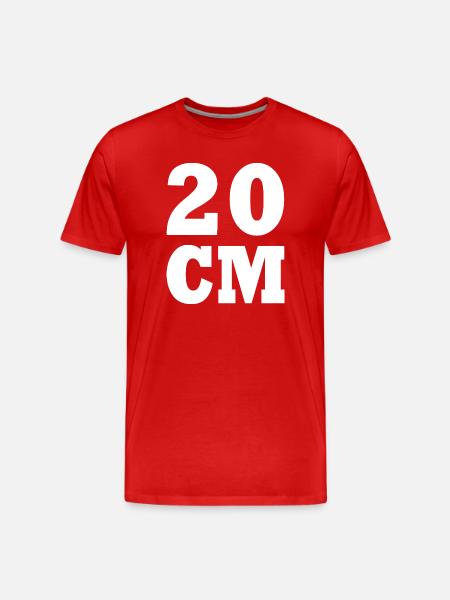 20 cm - Men's Premium Organic T-Shirt - red