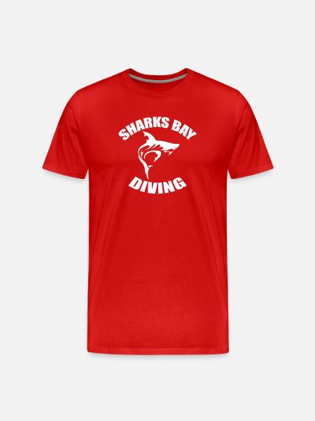 SHARKS BAY DIVING - Men's Premium Organic T-Shirt - red