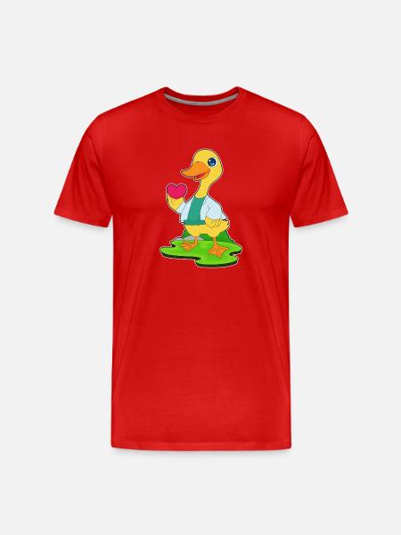 Cœur de Canard - T-shirt bio Premium Homme - rouge
