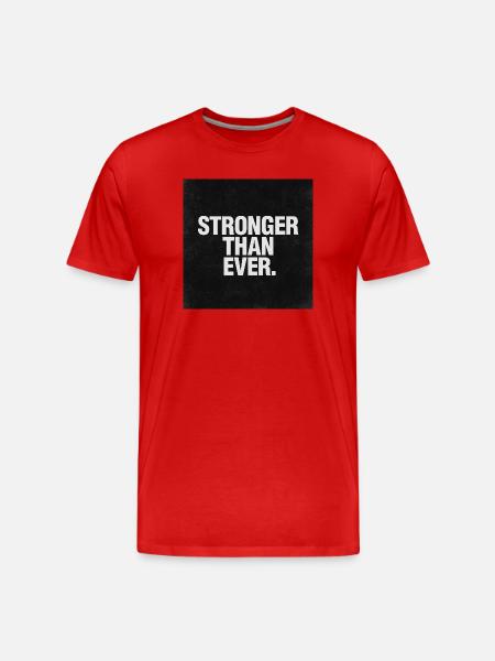 Stronger than ever - Men's Premium Organic T-Shirt - red