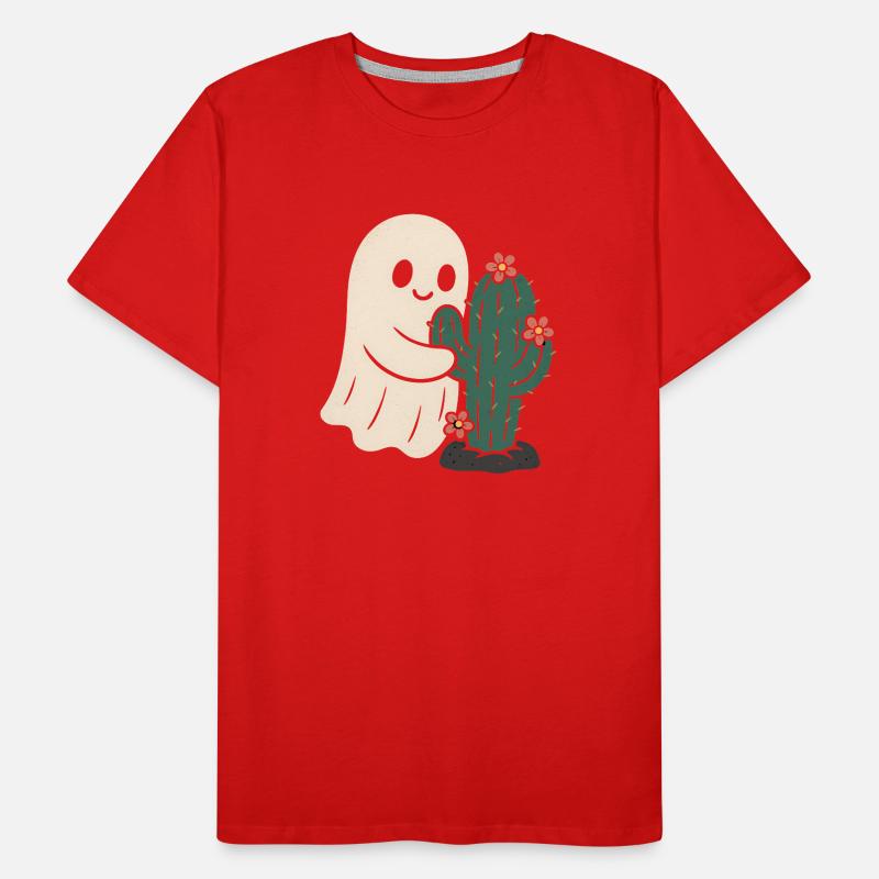 Geist umarmt Kaktus Blumen Männer Premium Bio T-Shirt