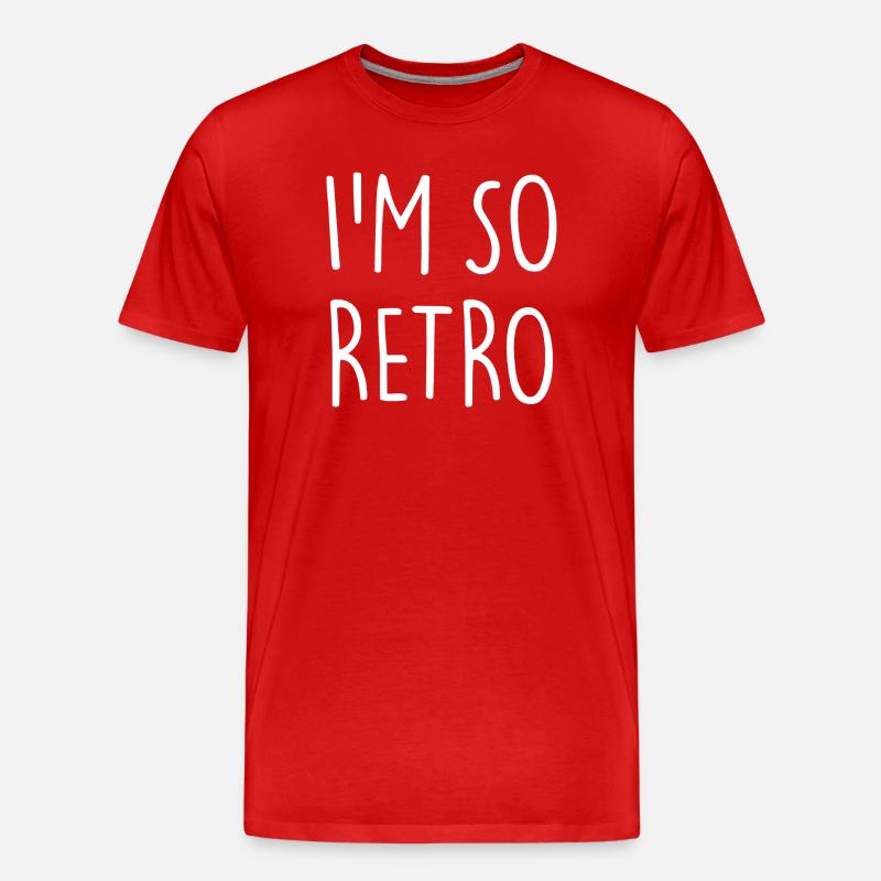 I'm so Retro - Männer Premium Bio T-Shirt - Rot