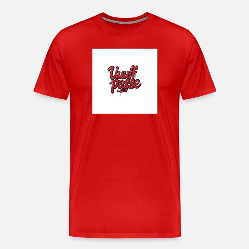 UffPasse Graffiti Lettering - Men's Premium Organic T-Shirt - red