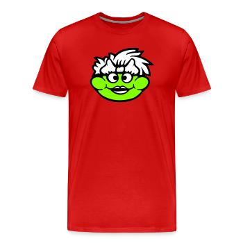 Frosch Frau Hübsch Kröte Lustig Weiblich Mädchen - Männer Premium Bio T-Shirt - Rot - Vorne - Damien (186cm)