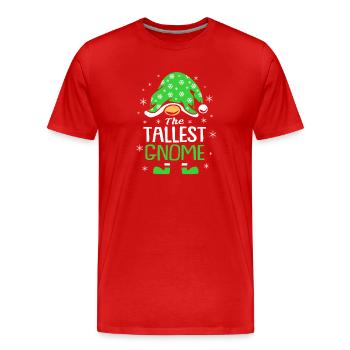 Gnome - T-shirt bio Premium Homme - rouge - Devant - Damien (186cm)