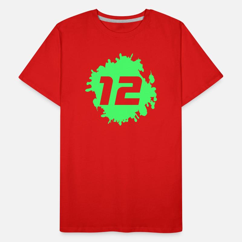 Néon 12 éclaboussures T-shirt bio Premium Homme