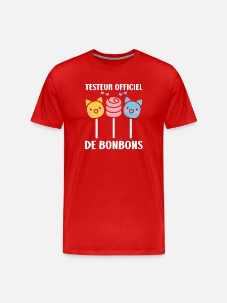 Kittens Candy Lollipops Delicious - Men's Premium Organic T-Shirt - red