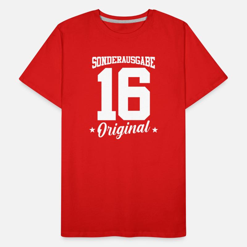 16 Geburtstag Männer Premium Bio T-Shirt