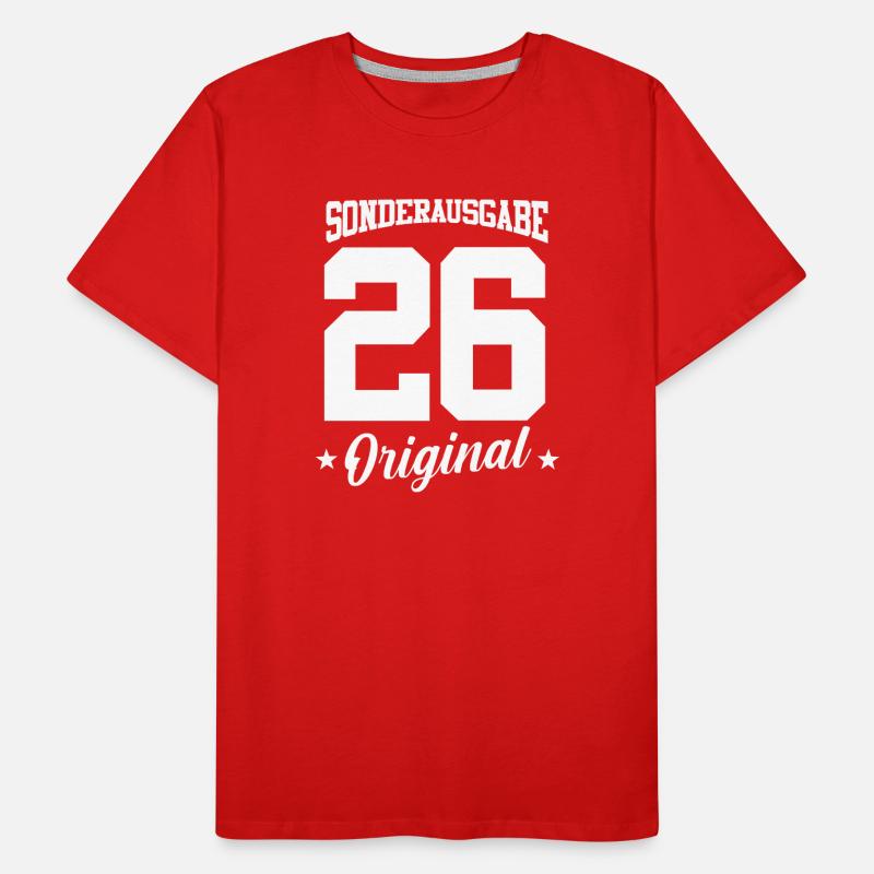 26 Geburtstag Männer Premium Bio T-Shirt