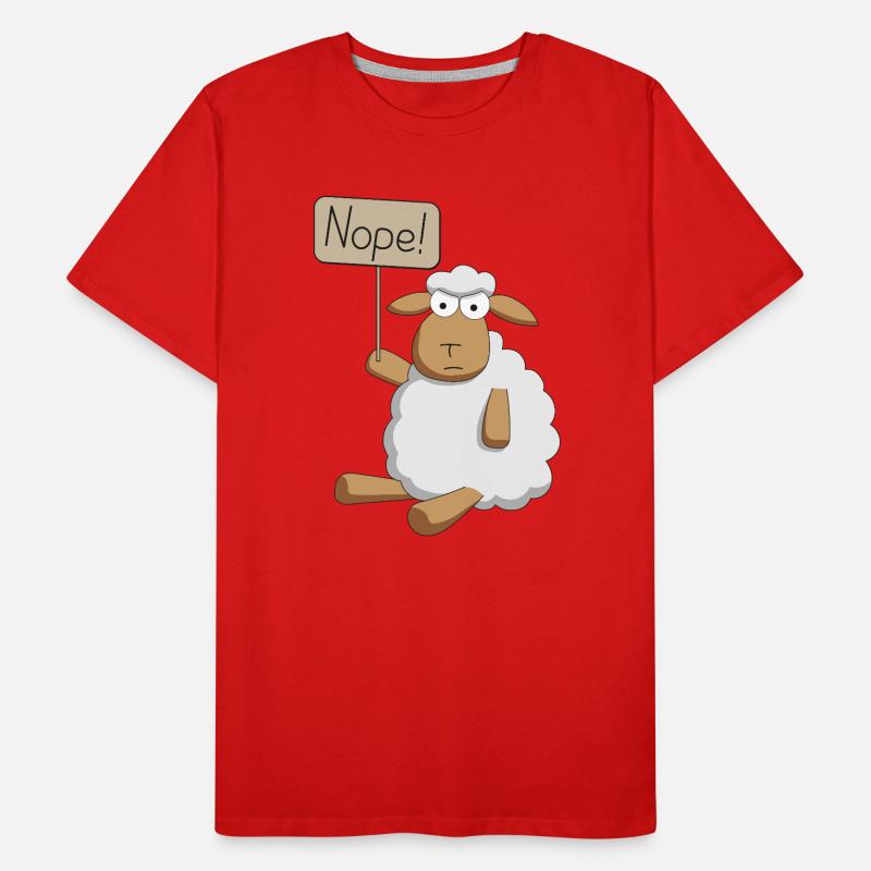 Non! - moutons protestataires T-shirt bio Premium Homme