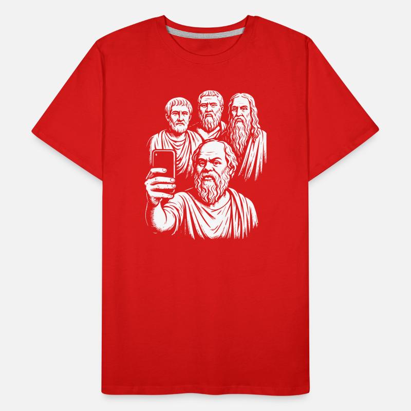 Altgriechische Philosophen Selfie Männer Premium Bio T-Shirt