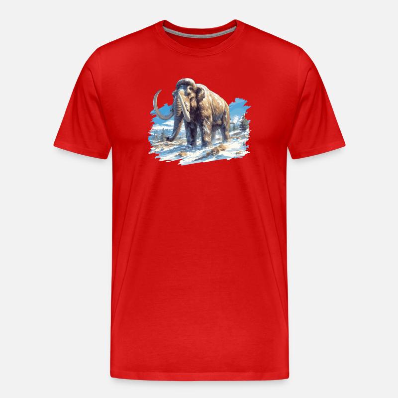Mammuts Mammut - Männer Premium Bio T-Shirt - Rot