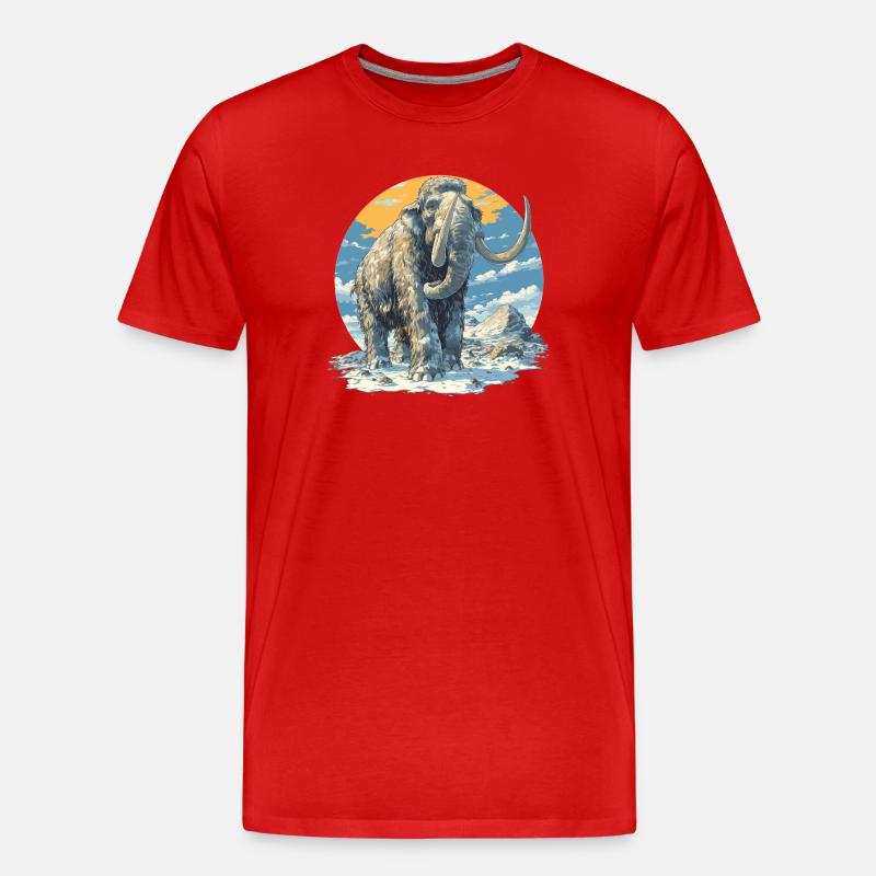 Mammuts Mammut - Männer Premium Bio T-Shirt - Rot