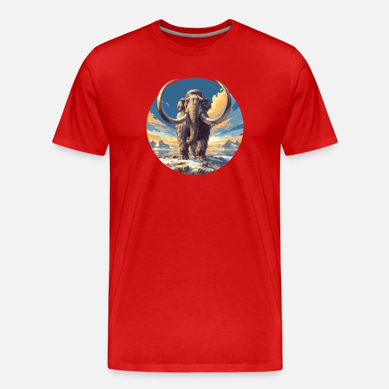 Mammuts Mammut - Männer Premium Bio T-Shirt - Rot
