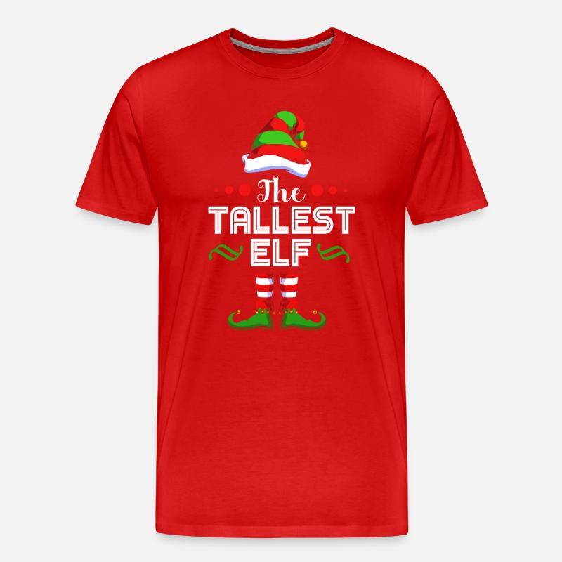 Elfe Elf Cadeau de Noël - T-shirt bio Premium Homme - rouge