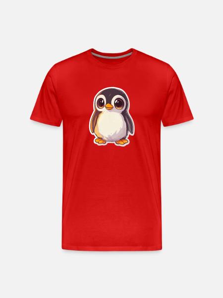 Pingouin - T-shirt bio Premium Homme - rouge