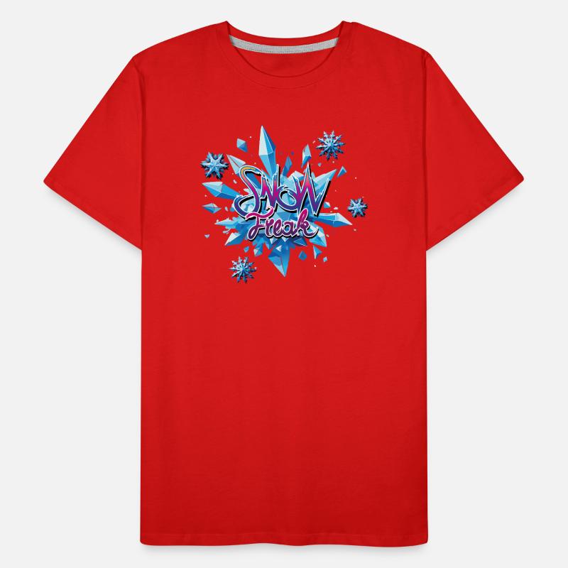 Snow Crystal Explosion Men's Premium Organic T-Shirt