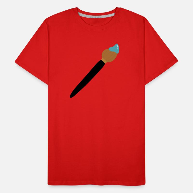 Pinsel Männer Premium Bio T-Shirt