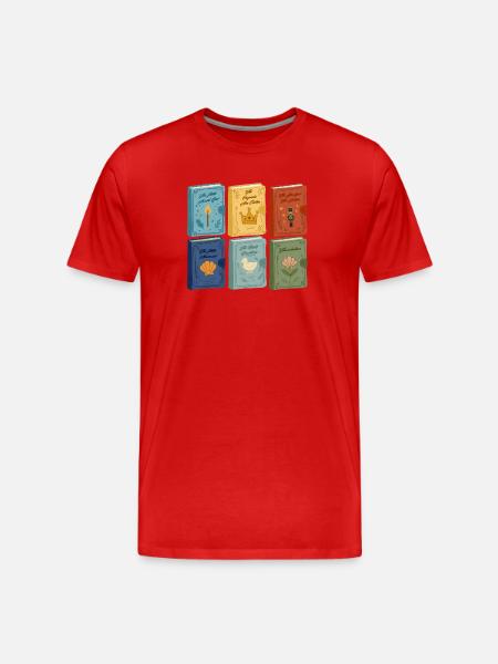 Couvertures de contes de fées - T-shirt bio Premium Homme - rouge