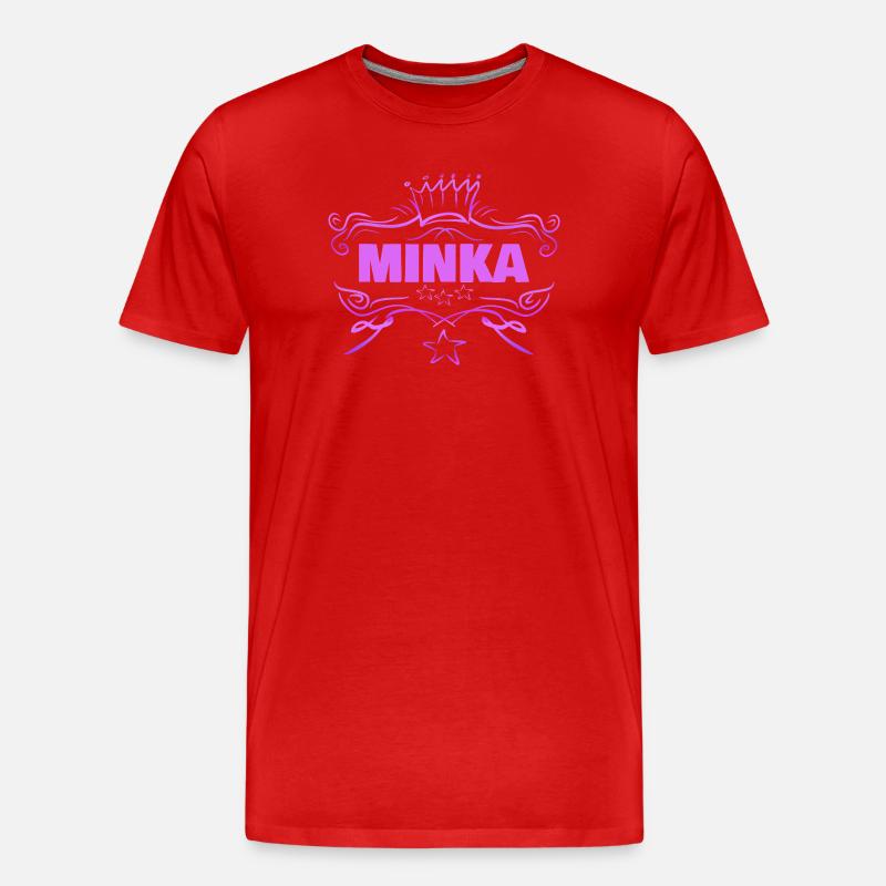Minka - Männer Premium Bio T-Shirt - Rot