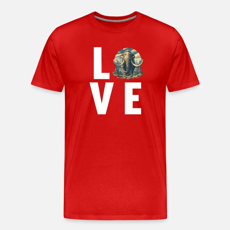 Mammuts Mammut - Männer Premium Bio T-Shirt - Rot