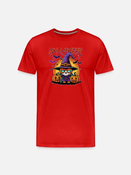 Halloween - T-shirt bio Premium Homme - rouge