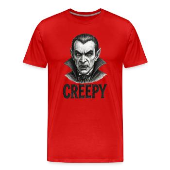 Vampire terrifiant - Halloween - T-shirt bio Premium Homme - rouge - Devant - Damien (186cm)