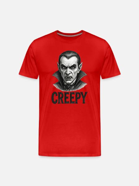 Terrifying Vampire - Halloween - Men's Premium Organic T-Shirt - red