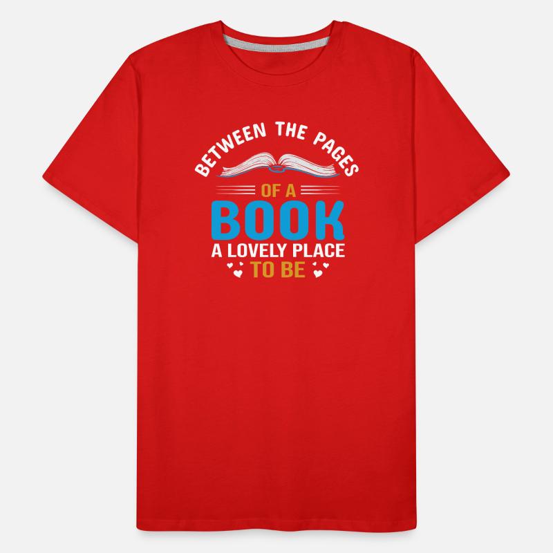 Zwischen den Seiten eines Buches Männer Premium Bio T-Shirt