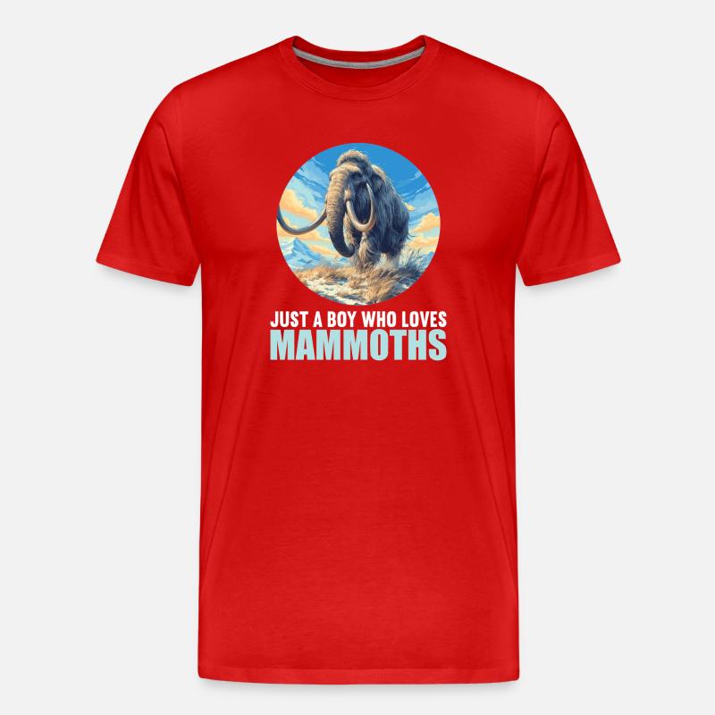 Mammuts Mammut - Männer Premium Bio T-Shirt - Rot