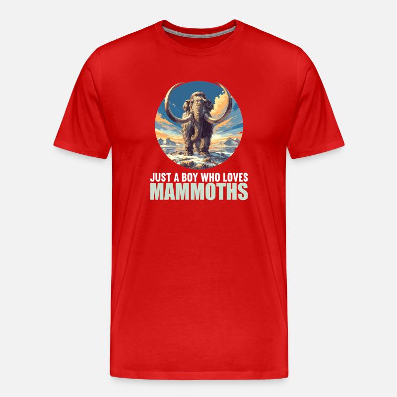 Mammuts Mammut - Männer Premium Bio T-Shirt - Rot