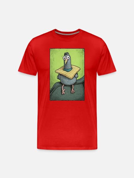 Sir Gurrington sits - Men's Premium Organic T-Shirt - red