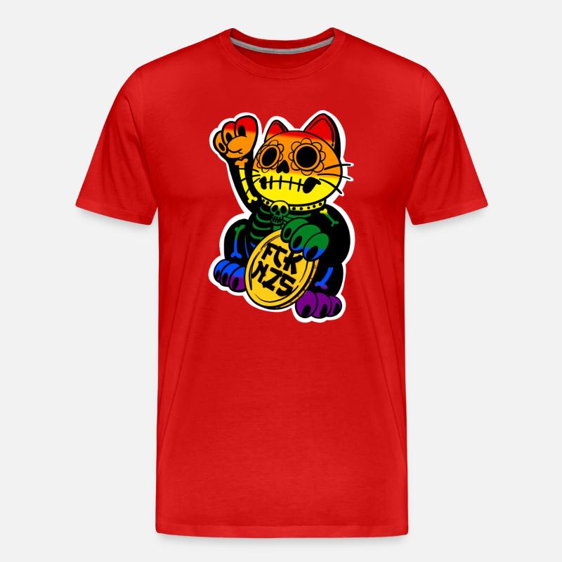Neko Cavalera Pride Edition  - Männer Premium Bio T-Shirt - Rot