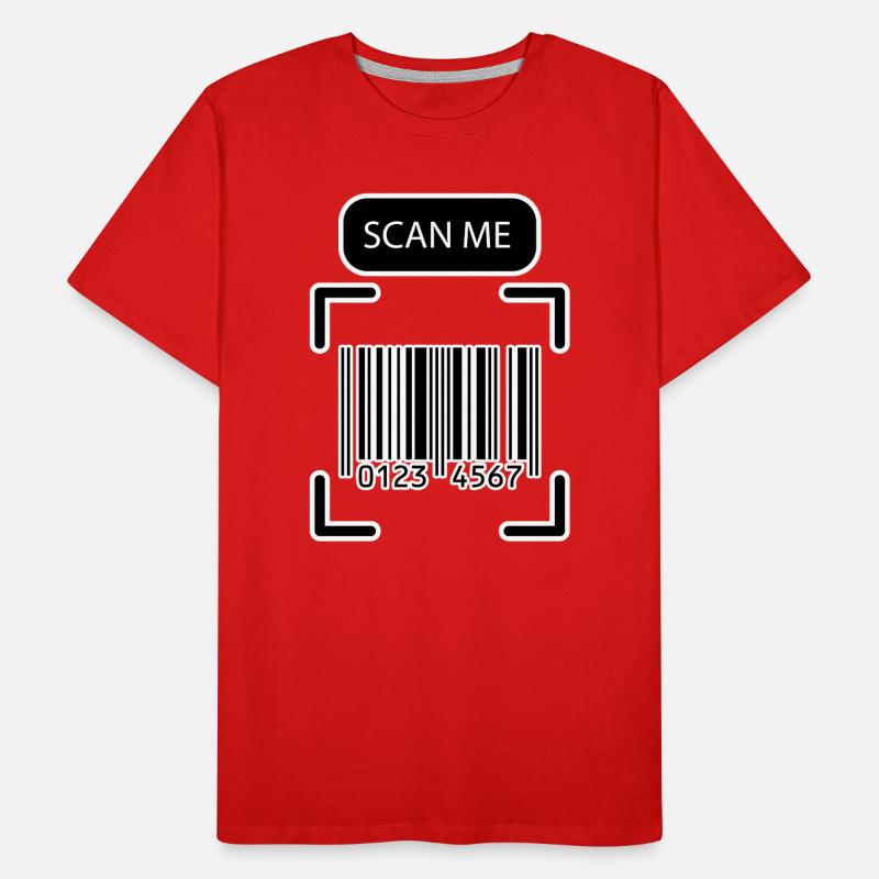SCAN ME code-barres Funny Design T-shirt bio Premium Homme
