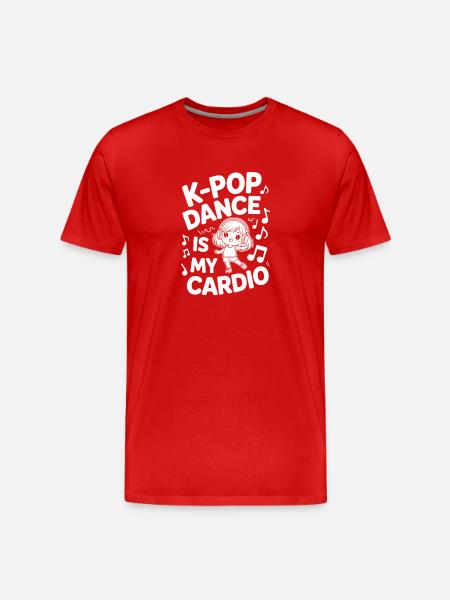 K-Pop Dance Funny Korea - Men's Premium Organic T-Shirt - red