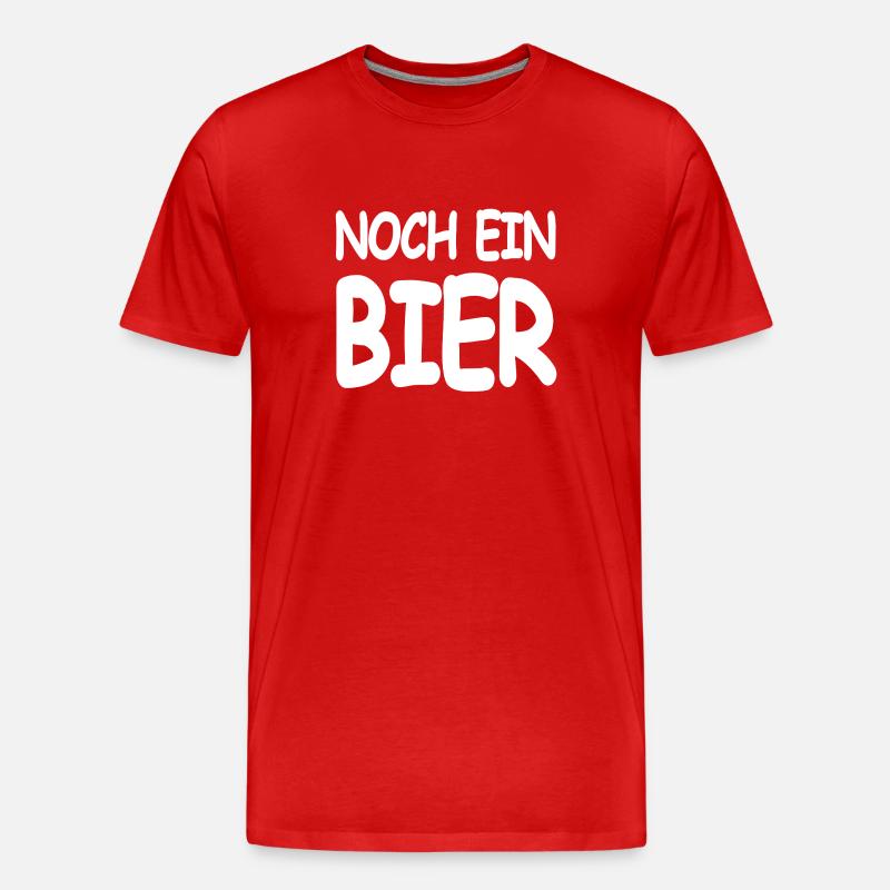 Bier - Männer Premium Bio T-Shirt - Rot