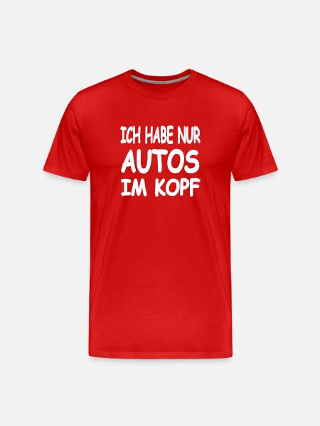 Auto - Männer Premium Bio T-Shirt - Rot