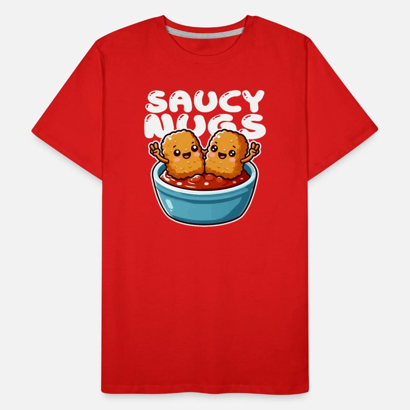 Nuggets Saucés Duo Fun T-shirt bio Premium Homme