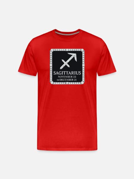 Zodiac sign Sagittarius - Men's Premium Organic T-Shirt - red