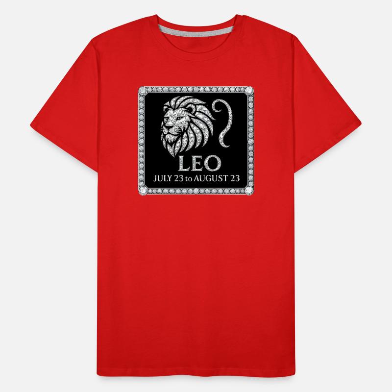 Sternzeichen Löwe Männer Premium Bio T-Shirt