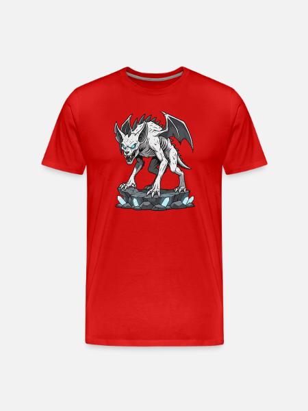 Chupacabra Demonwolf - Men's Premium Organic T-Shirt - red